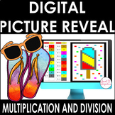 Digital Math Pixel Art Reveal - Multiplication & Division 