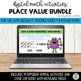 Numbers to 100 2 Digit Place Value Digital Bundle for Goog