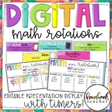 Digital Math Rotations: Editable Presentation Display with