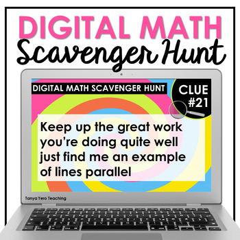 Preview of Back to School Activities Math Scavenger Hunt Team Building Math Review