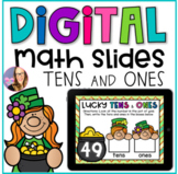 Digital Math Slides - St. Patrick's Day - Tens and Ones
