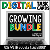 Digital Math Task Cards Google Classroom Bundle for Fourth Grade
