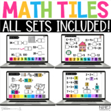 Digital Math Tiles: ALL SETS! {Boom Cards™}