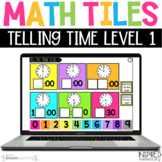 Digital Math Tiles: Telling Time Boom Cards™ {Hour & Half Hour}