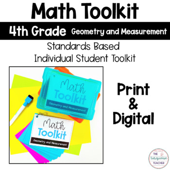 Preview of Math Tool Kit Geometry & Measurement 4th Grade Distance Digital & Print Google