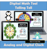 Digital Math Tool | Telling time Digital and Analog Clock