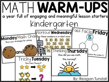 Preview of Math Warm-Ups | Number Talks Kindergarten