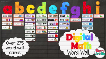 Preview of Digital Math Word Wall- PowerPoint