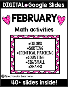 Preview of Digital Math activities | FEBRUARY | 40+ slides!