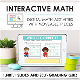 Digital Math for 1.NBT.1 - Counting Within 120 (Slides + S