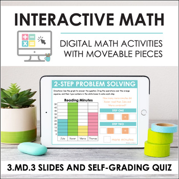 Preview of Digital Math for 3.MD.3 - Measuring Mass and Volume (Slides + Self-Grading Quiz)