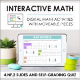Digital Math for 4.NF.2 - Compare Fractions (Slides + Self