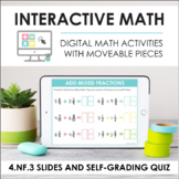 Digital Math for 4.NF.3 - Add/Subtract Fractions (Slides +