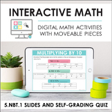 Digital Math for 5.NBT.1 - Place Value (Slides + Self-Grad