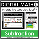 Digital Math for Kindergarten - Subtraction (Google Slides™)