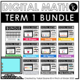 Digital Math for Kindergarten - Term 1 BUNDLE (Google Slides™)