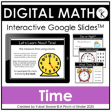 Digital Math for Kindergarten - Time (Google Slides™)
