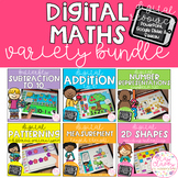 Digital Maths Variety BUNDLE - SeeSaw, Google Slides & PowerPoint