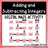 Digital Self Checking Maze Activity: Adding and Subtractin
