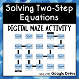 Digital Self Checking Maze Activity: Solving Two-Step Equations