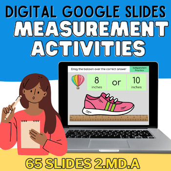 Preview of Digital Measurement Activities: Standard Ruler & Nonstandard Units Grades 1-3