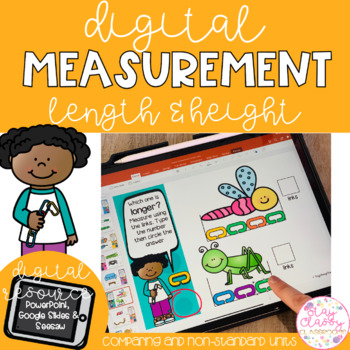 Preview of Digital Measurement - SeeSaw, Google Slides & PowerPoint