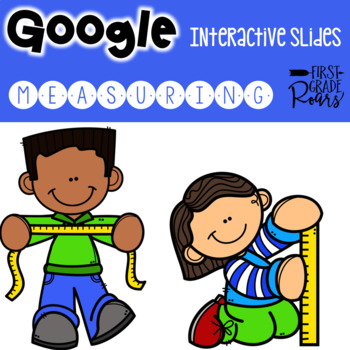 Preview of Google Classroom Digital Measuring Interactive Activities using Google Slides