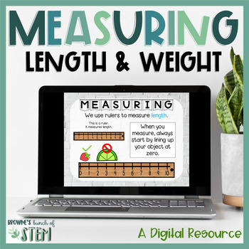 Preview of Digital Measuring Length/Weight: Activities for Distance Learning