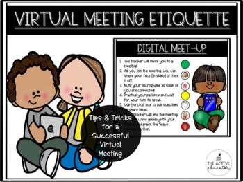 Preview of Digital Meeting Etiquette | Distance Learning