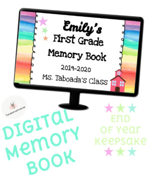 Preview of Digital Memory Book- End of Year- Distance Learning