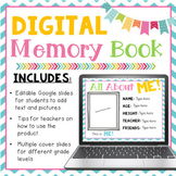 Digital Memory Book - Google Slides (Grades K-4th)