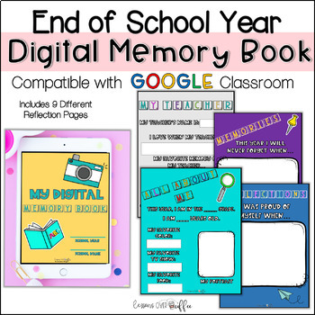 Preview of Digital Memory Book for Distance Learning- End of School Year
