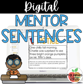 Preview of Digital Mentor Sentences | Intermediate | Set 2 | Distance Learning