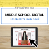 Digital Middle School Music Interactive Notebook - Digital