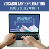 Digital Middle School Vocabulary Activity for Google Slide