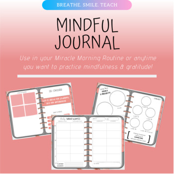 Preview of Digital Mindful Reflection Journal - Goodnotes or any PDF App!