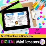 Digital Mini Lessons - Text Structure in Nonfiction - RI.5.5