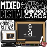 Digital Mixed Addition & Subtraction Flash Cards in Google