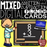 Digital Mixed Addition & Subtraction Flash Cards in PowerPoint