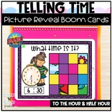Digital Mixed Practice Time Spring Picture Reveal Boom Cards
