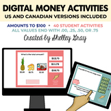 Digital Money Activities - Amounts to $100  - US and Canad