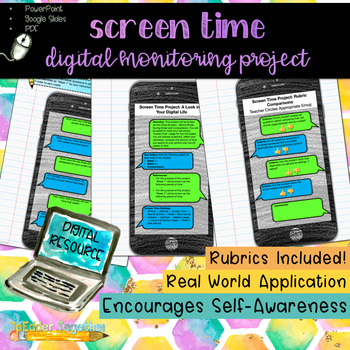 Preview of Digital Monitoring Project: Screen Time Tracking