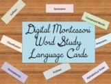 Digital Montessori Word Study Language Cards