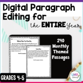 Digital Monthly Paragraph Editing for the Entire Year