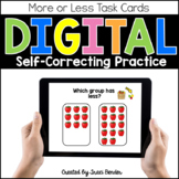 Digital More or Less Task Cards {For Distance Learning}