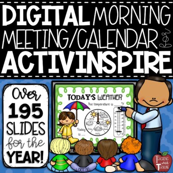 Preview of DIGITAL Morning Meeting Calendar Lessons for the Smartboard {in ActivInspire}