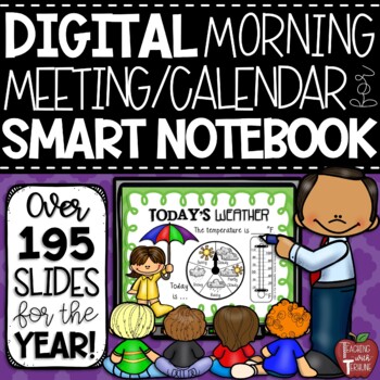 Preview of DIGITAL Morning Meeting Calendar Lessons for the Smartboard {in Smart Notebook}