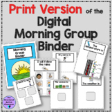 Digital Morning Meeting Morning Group Binder with Real Pho