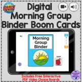 Digital Morning Meeting Binder with Real Photos Boom Cards