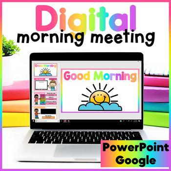 Preview of Digital Morning Meeting - Interactive PowerPoint | Google Slides™
